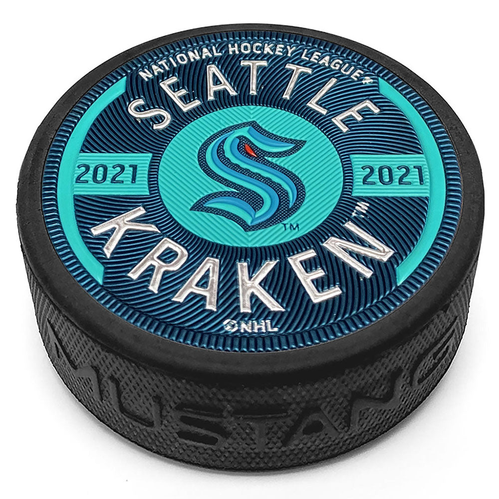 Custom Pucks Seattle SEATTLE KRAKEN TRIMFLEXX GEAR PUCK – Pro Hockey Life