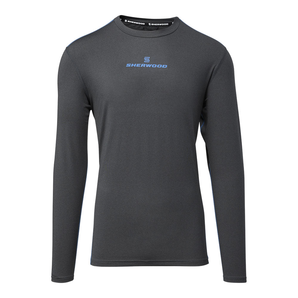 SHERWOOD HAT TRICK JUNIOR COMPRESSION LONG SLEEVE SHIRT