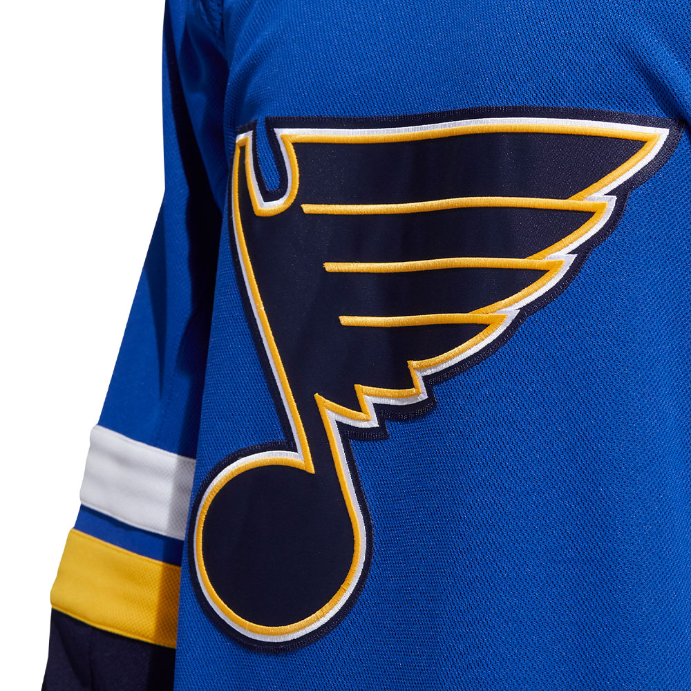 ST. LOUIS BLUES ADIDAS ADIZERO PRIMEGREEN AUTHENTIC BLUE HOME JERSEY