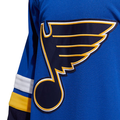 ST. LOUIS BLUES ADIDAS ADIZERO PRIMEGREEN AUTHENTIC BLUE HOME JERSEY