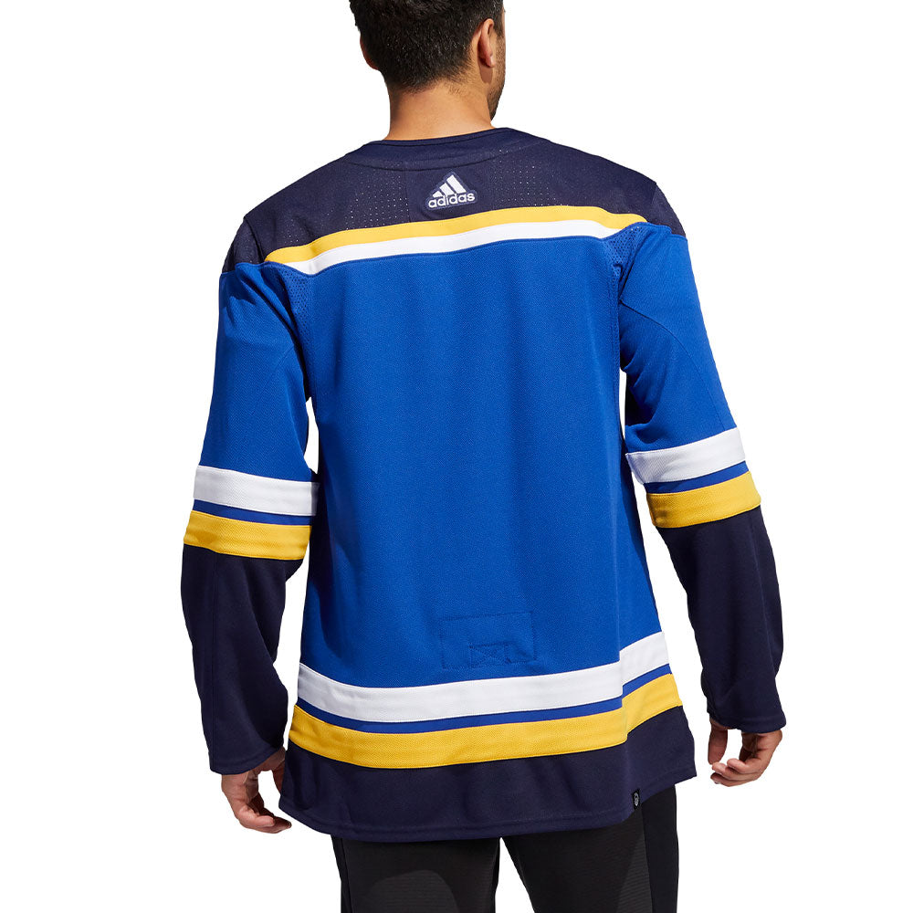 ST. LOUIS BLUES ADIDAS ADIZERO PRIMEGREEN AUTHENTIC BLUE HOME JERSEY
