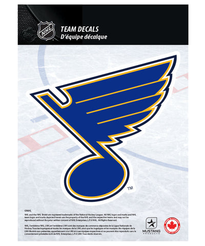 ST. LOUIS BLUES 5" X 7" NHL TEAM DECAL