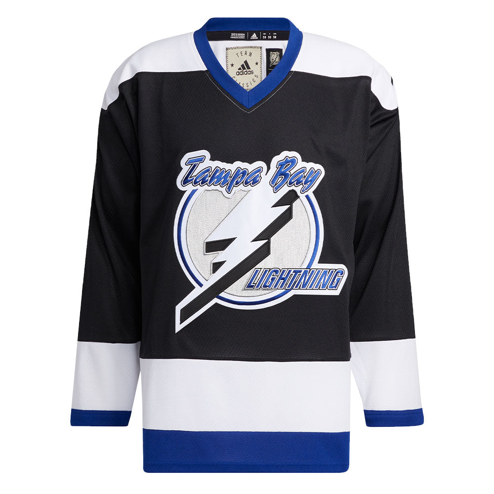 VTG Rare Tampa Bay Lightning Storm Third Alternate CCM NHL Hockey Jersey  Black L