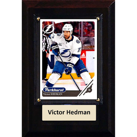 TAMPA BAY LIGHTNING NHL CARD PLAQUE 4X6 - VICTOR HEDMAN