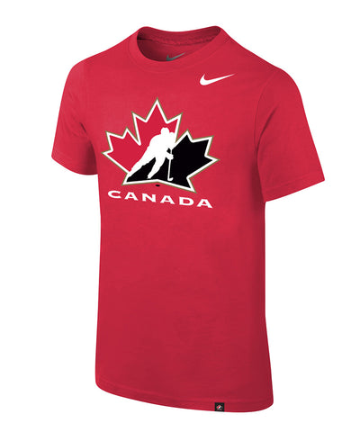 TEAM CANADA NIKE KID'S CORE COTTON T SHIRT -RED