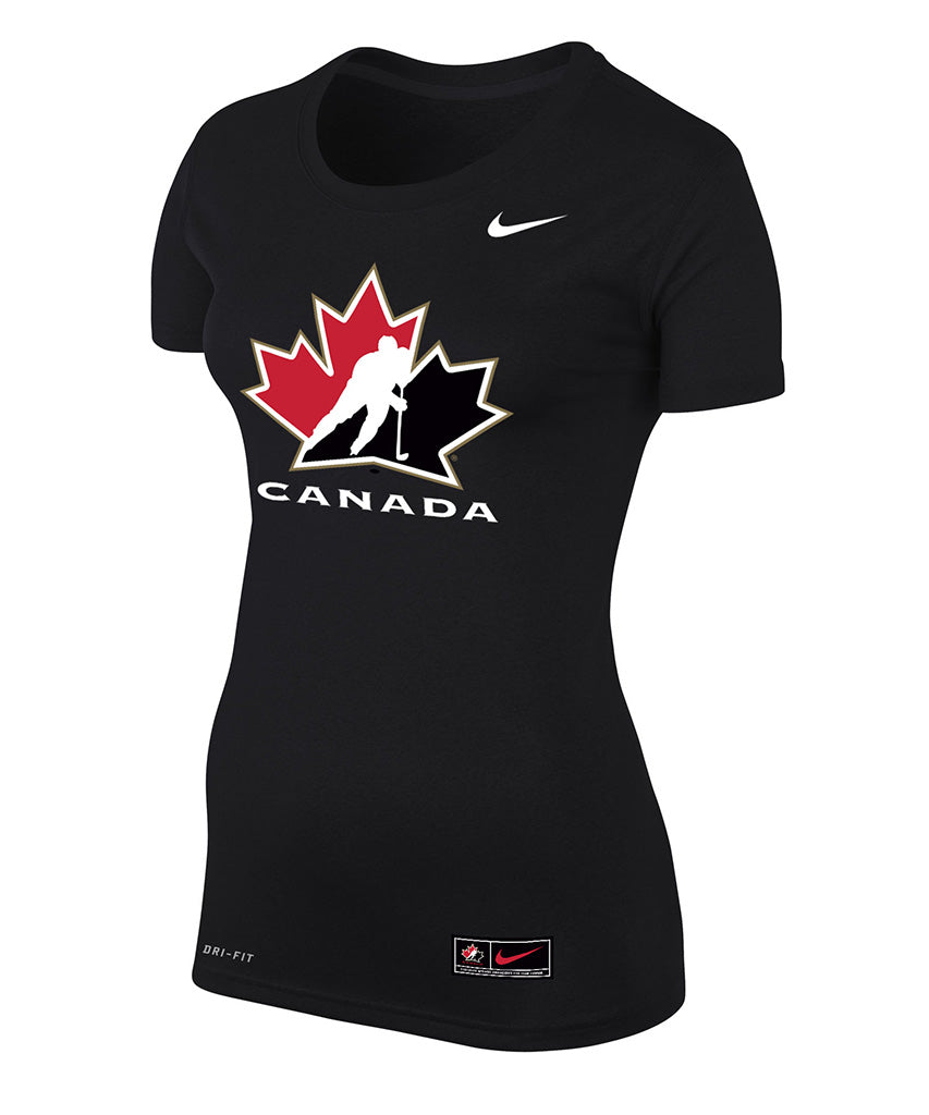 Team Canada Nike Women'S Dri-Fit Legend T Shirt Black – Pro
