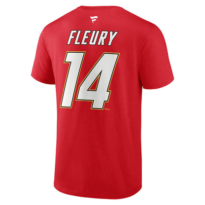 THEO FLEURY CALGARY FLAMES FANATICS MEN'S HERITAGE T SHIRT