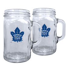 TORONTO MAPLE LEAFS 16OZ MASON MUGS - 2 PACK