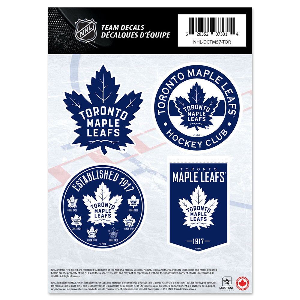 TORONTO MAPLE LEAFS 5" X 7" MINI DECAL SET
