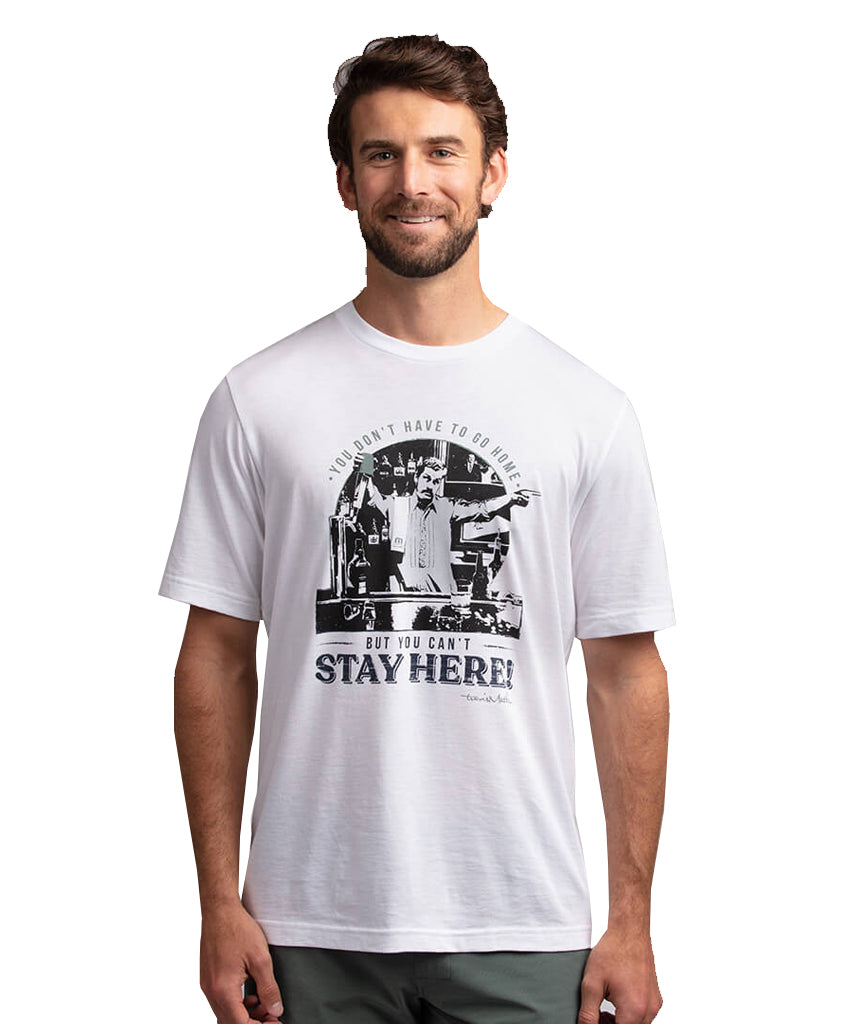 TRAVISMATHEW MEN'S RICKROLL T SHIRT - WHITEV