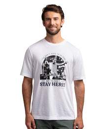 TRAVISMATHEW MEN'S RICKROLL T SHIRT - WHITEV