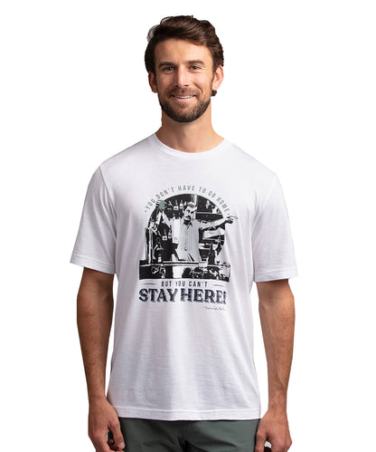 TRAVISMATHEW MEN'S RICKROLL T SHIRT - WHITEV