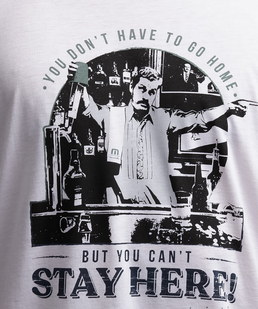 TRAVISMATHEW MEN'S RICKROLL T SHIRT - WHITE