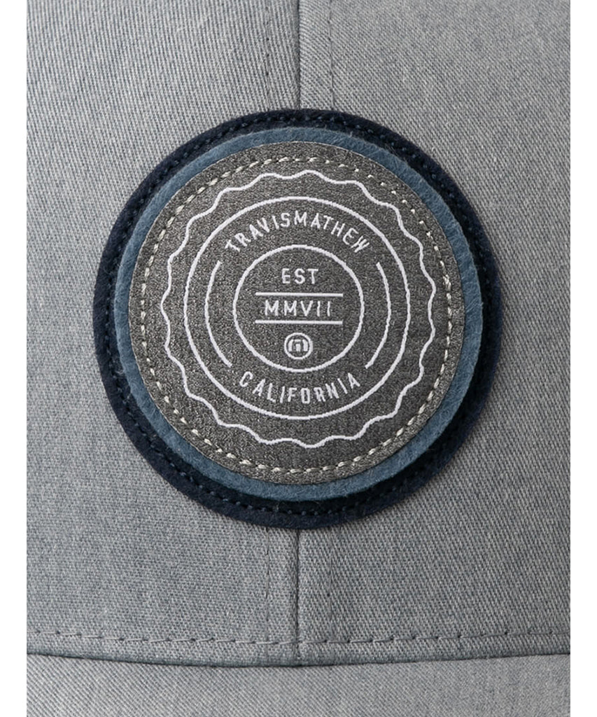 TRAVISMATHEW MEN'S THE PATCH HAT - HEATHER GREY