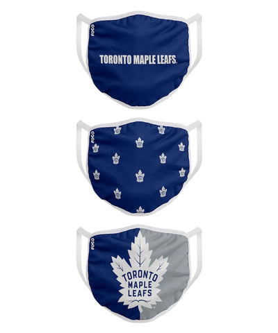 TORONTO MAPLE LEAFS KIDS  FACE MASKS - 3 PACK