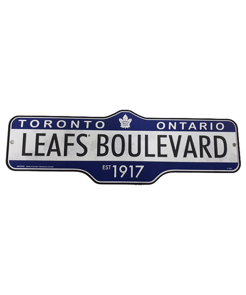 THE SPORTS VAULT TORONTO MAPLE LEAFS STANDARD STREET SIGN