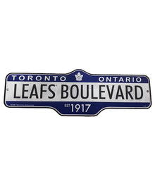 THE SPORTS VAULT TORONTO MAPLE LEAFS STANDARD STREET SIGN