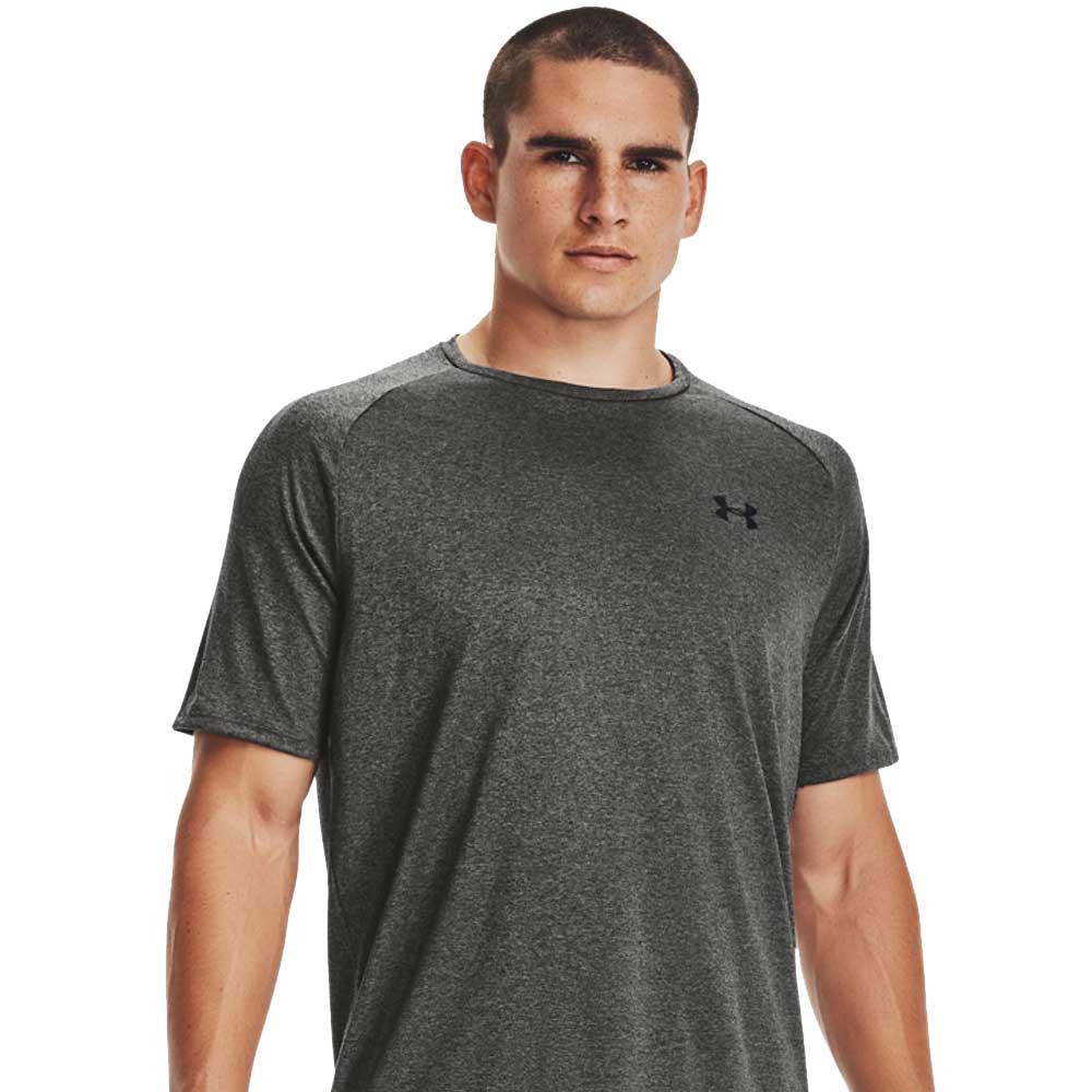 UNDER ARMOUR MEN'S TECH T SHIRT - CARBON
