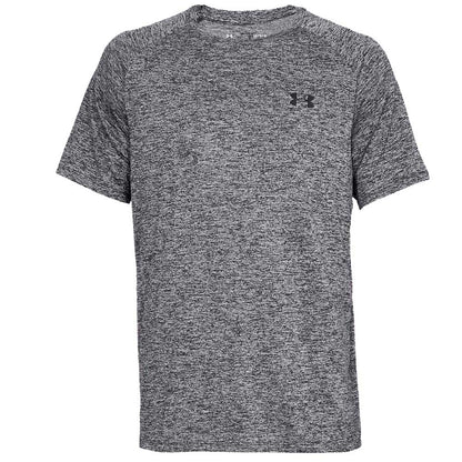 UNDER ARMOUR MEN'S TECH T SHIRT - HEATHER BLACK
