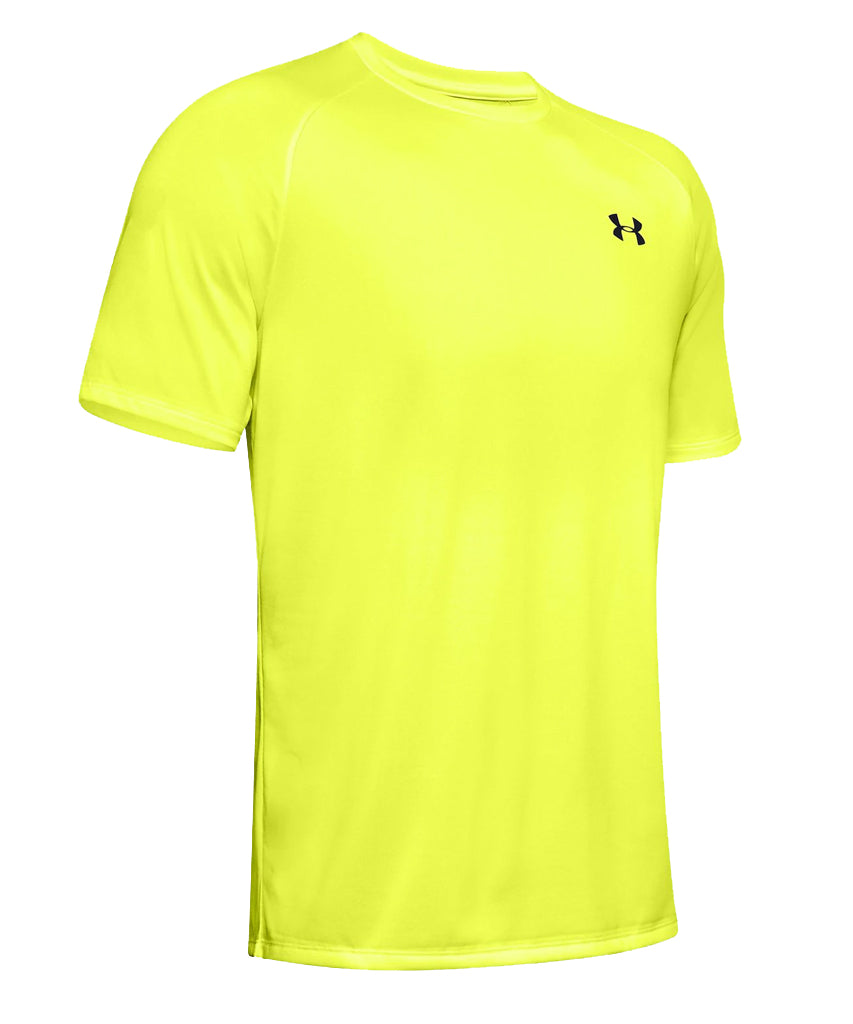 UNDER ARMOUR MEN'S TECH T SHIRT - YELLOW