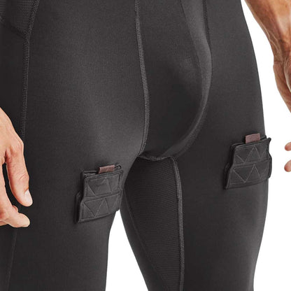 UNDER ARMOUR SENIOR HOCKEY COMPRESSION LEGGINGS - GREY
