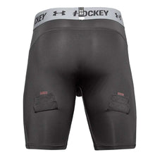 UNDER ARMOUR SENIOR HOCKEY COMPRESSION SHORTS - GREY