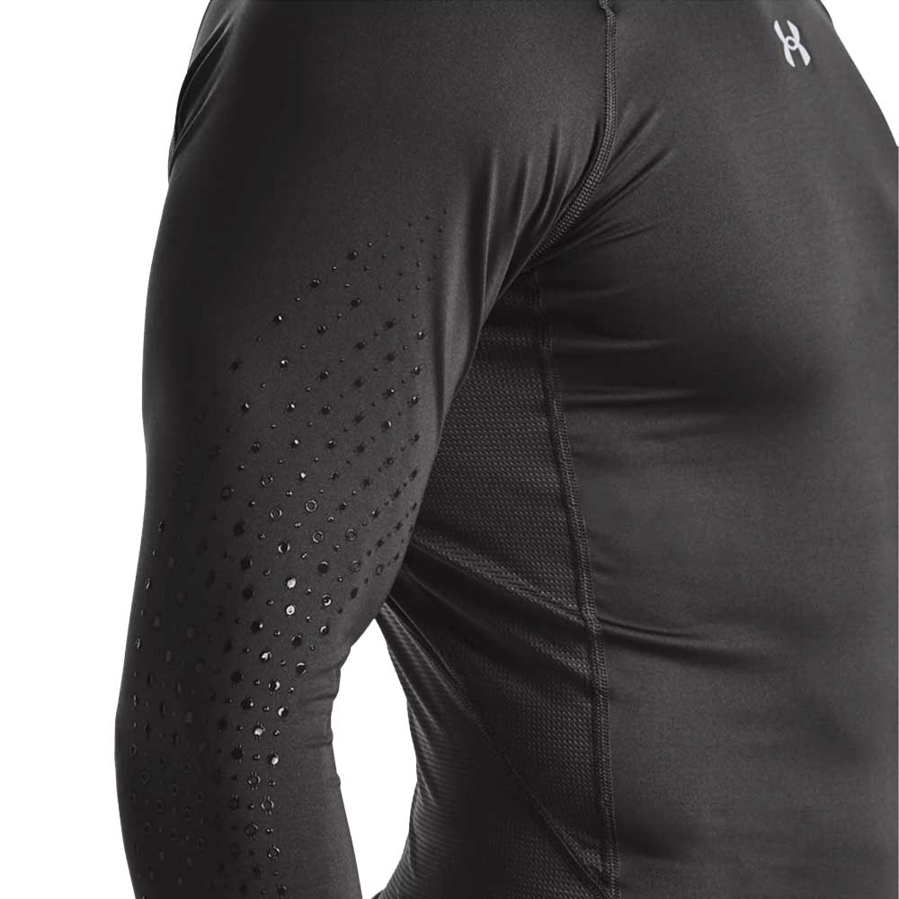 UNDER ARMOUR SENIOR HOCKEY LONG SLEEVE FITTED GRIPPY TOP - GREY