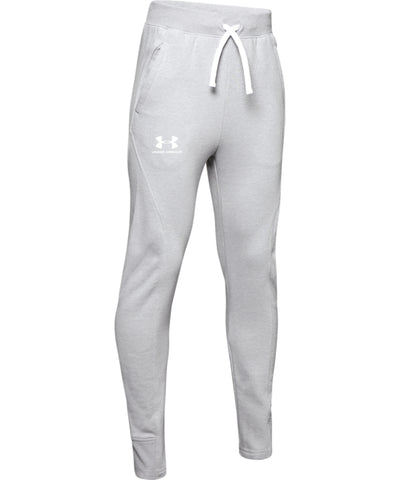 UNDER ARMOUR KID'S RIVAL SOLID PANTS - GREY