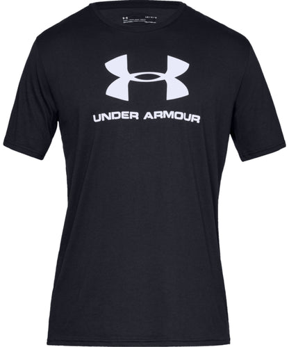 UNDER ARMOUR MEN'S SPORTSTYLE LOGO T SHIRT - BLACK