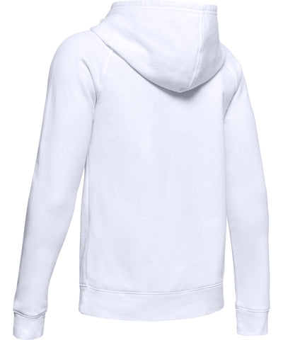 UNDER ARMOUR RIVAL KID'S HOODIE - WHITE
