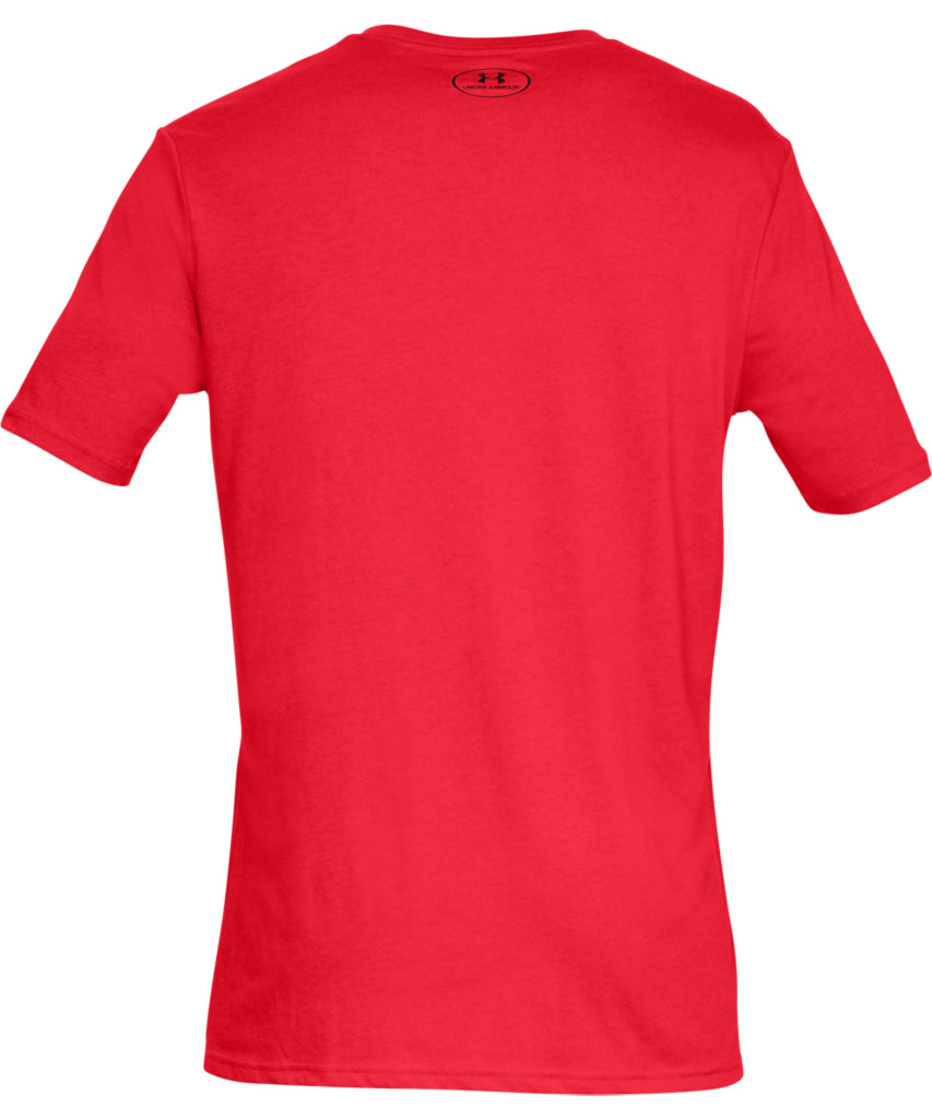 UNDER ARMOUR SPORTSTYLE LOGO MEN'S SHORT SLEEVE SHIRT - RED