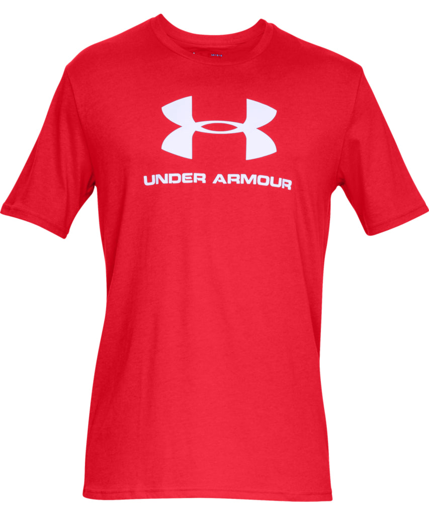 UNDER ARMOUR SPORTSTYLE LOGO MEN'S SHORT SLEEVE SHIRT - RED