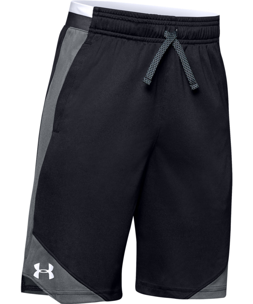 UNDER ARMOUR STUNT 2.0 KID'S SHORTS - BLACK/GREY