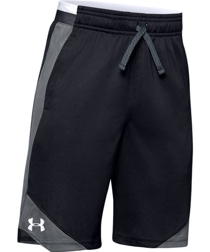 UNDER ARMOUR STUNT 2.0 KID'S SHORTS - BLACK/GREY