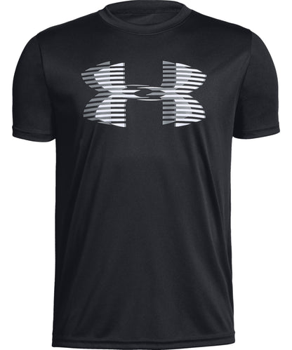 UNDER ARMOUR TECH BIG LOGO SOLID KID'S T SHIRT - BLACK