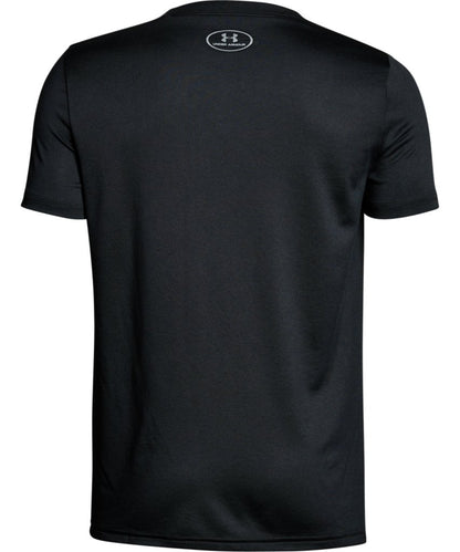 UNDER ARMOUR KID'S TECH BIG LOGO SOLID T SHIRT - BLACK