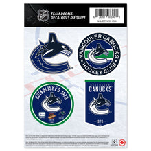 VANCOUVER CANUCKS 5" X 7" MINI DECAL SET