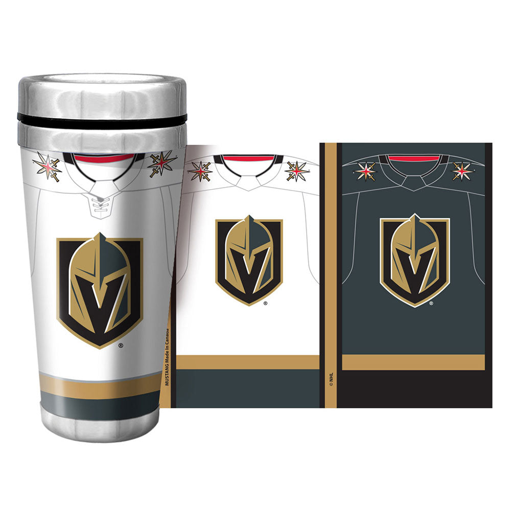 VEGAS GOLDEN KNIGHTS 16OZ JERSEY WRAP TRAVEL MUG