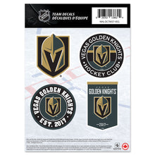 VEGAS GOLDEN KNIGHTS 5" X 7" MINI DECAL SET