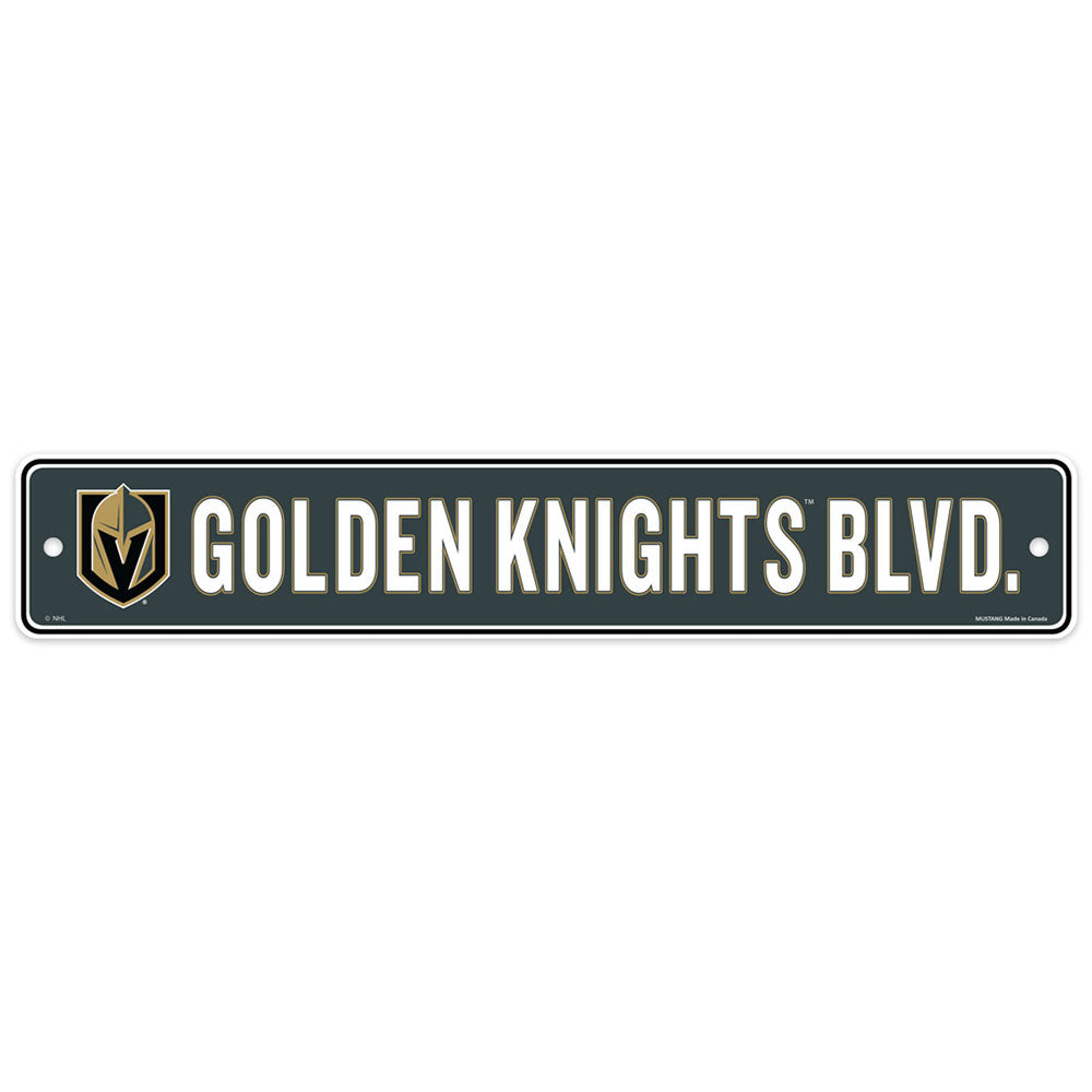 VEGAS GOLDEN KNIGHTS STREET SIGN 4X23