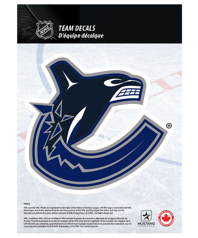 VANCOUVER CANUCKS 5" X 7" NHL TEAM DECAL