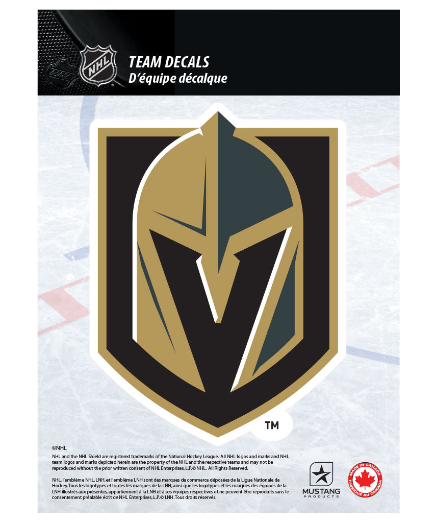 VEGAS GOLDEN KNIGHTS 5" X 7" NHL TEAM DECAL