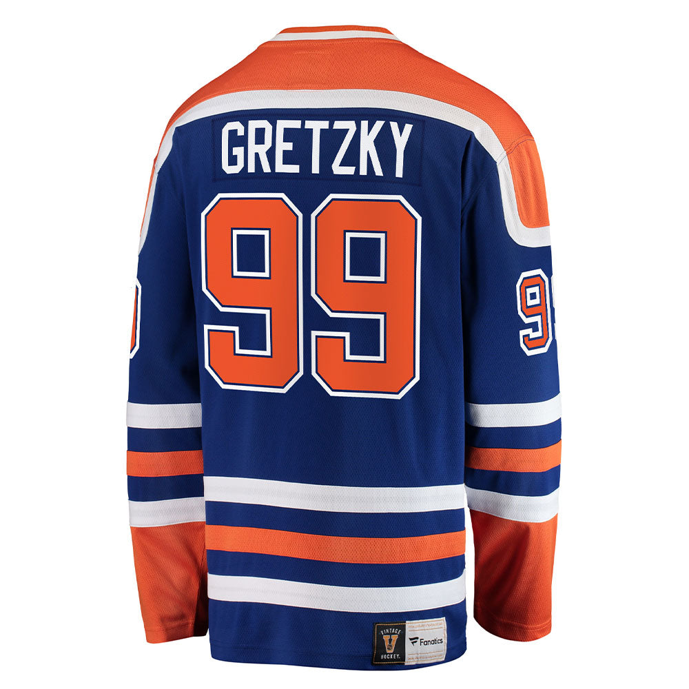 WAYNE GRETZKY EDMONTON OILERS FANATICS MEN'S HERITAGE BREAKAWAY JERSEY