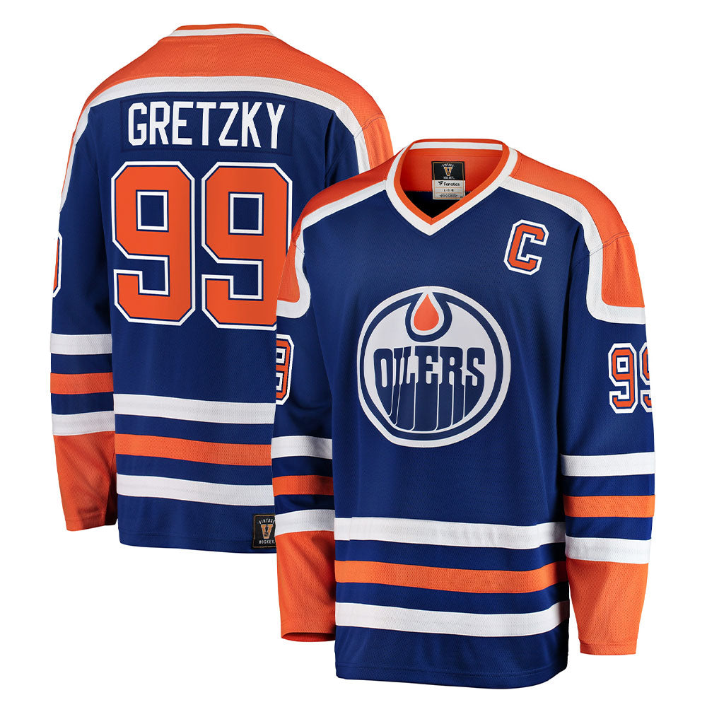 WAYNE GRETZKY EDMONTON OILERS FANATICS MEN'S HERITAGE BREAKAWAY JERSEY