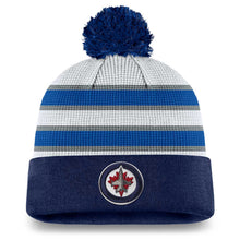 WINNIPEG JETS FANATICS MEN'S AUTHENTIC PRO DRAFT CUFFED KNIT POM TOQUE