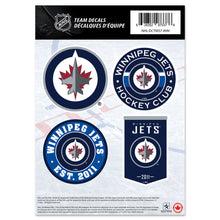 WINNIPEG JETS 5" X 7" MINI DECAL SET