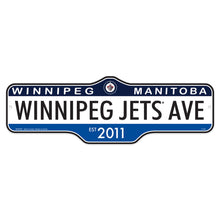 WINNIPEG JETS DELUXE STREET SIGN 8X23