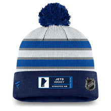 WINNIPEG JETS FANATICS MEN'S AUTHENTIC PRO DRAFT CUFFED KNIT POM TOQUE