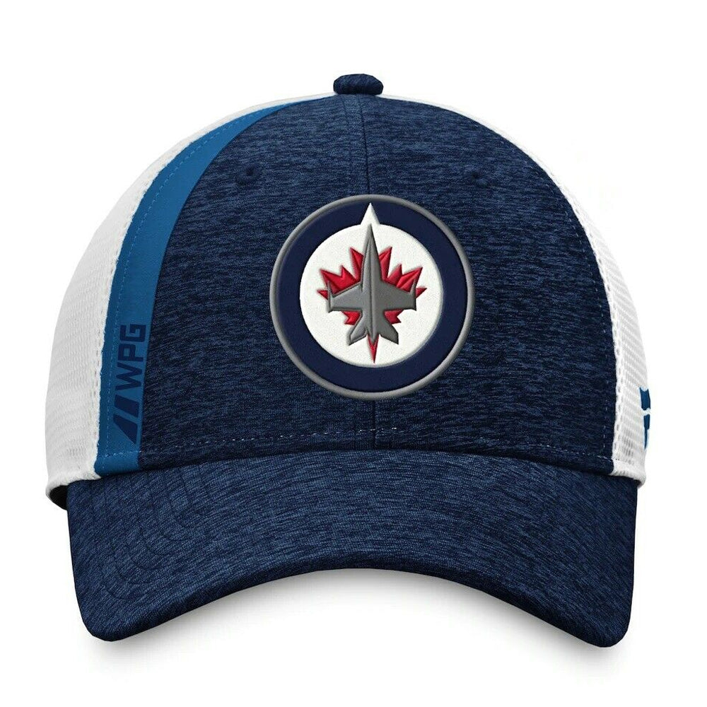 WINNIPEG JETS FANATICS MEN'S AP LOCKER ROOM STRUCTURED ADJUSTABLE MESH HAT