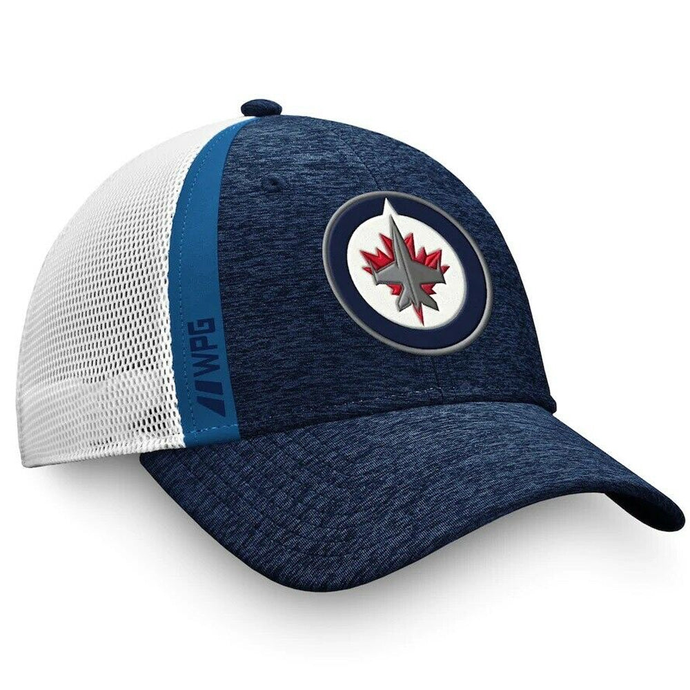 WINNIPEG JETS FANATICS MEN'S AP LOCKER ROOM STRUCTURED ADJUSTABLE MESH HAT